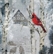Winter Cardinal Rice Paper- Decoupage Queen