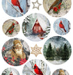 Cozy Winter Ornaments Rice Paper- Decoupage Queen