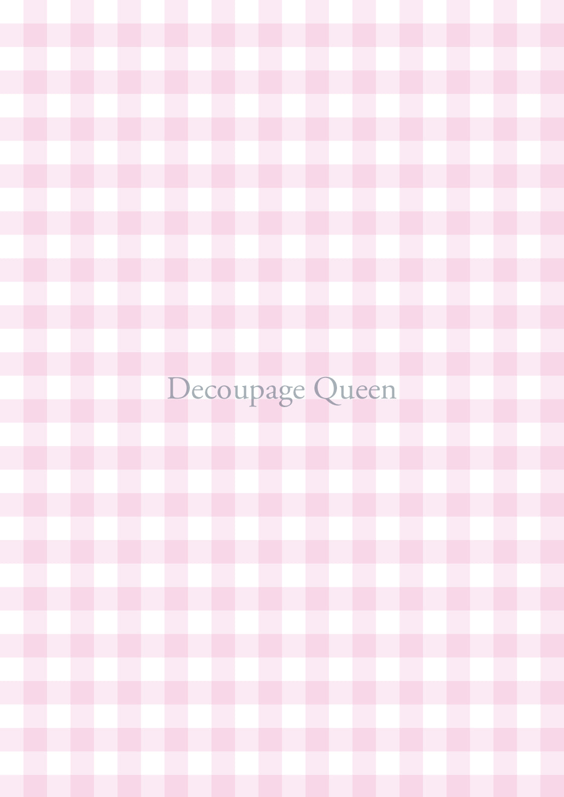 Pink Rice Paper Pink Gingham Rice Paper - Decoupage Queen – Flippin Furniture Shop