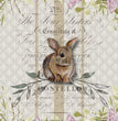 Hand Painted Bunny Rice Paper - Decoupage Queen