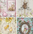 Easter Creatures 4 Pack Rice Paper - Decoupage Queen