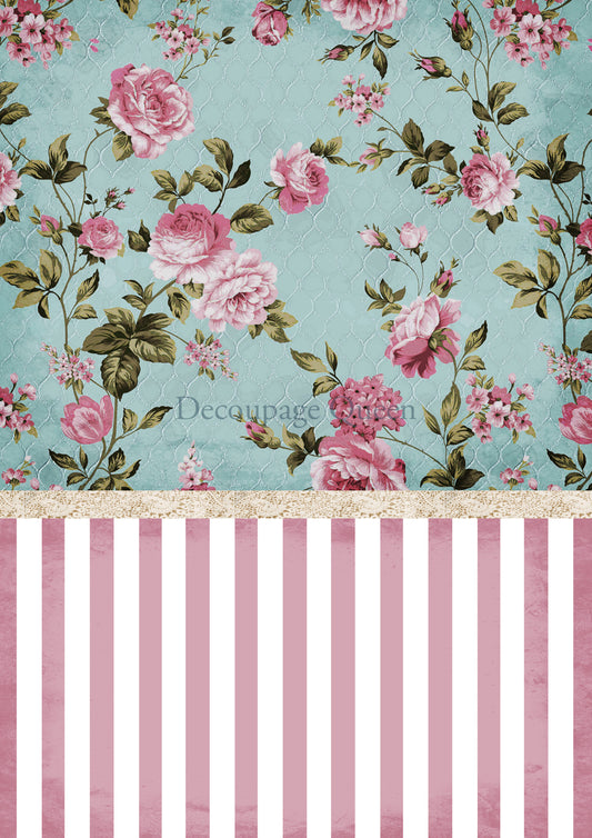 Cottontail Background Rice Paper - Decoupage Queen
