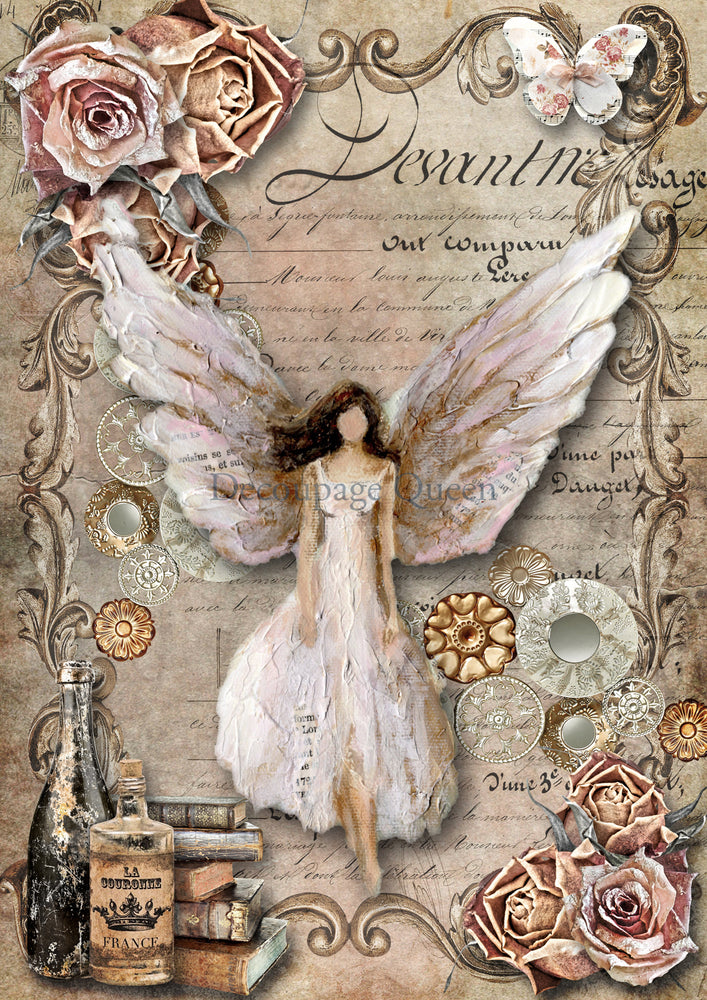 Angels Among Us Rice Paper - Decoupage Queen