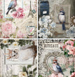 Crowned Birds 4 Pack Rice Paper - Decoupage Queen