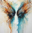Andy Skinner - Watercolor Wings I Rice Paper