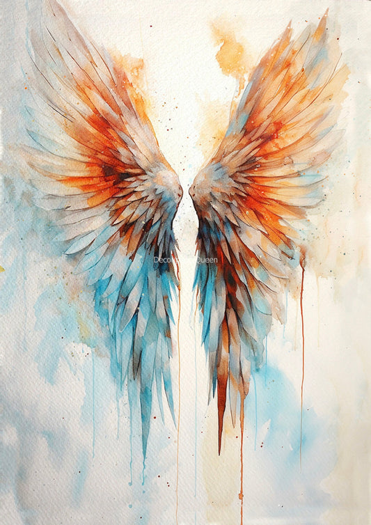 Watercolor Wings II, Andy Skinner Rice Paper - Paper Designs