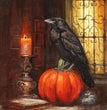 Teresa Rene Art - Gothic Raven Rice Paper