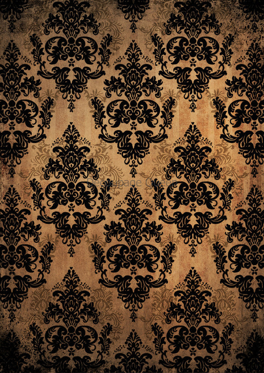 Gothic Damask Rice Paper - Decoupage Queen