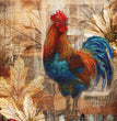 Country Rooster Rice Paper - Decoupage Queen