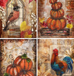 Fall Mixed Media Scenes 4 Pack Rice Paper - Decoupage Queen