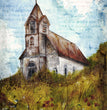 Teresa Rene Art - Set on a Hill Rice Paper
