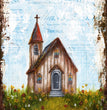Teresa Rene Art - The Wedding Chapel Rice Paper