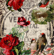 Red Roses & Birds - Decoupage Queen