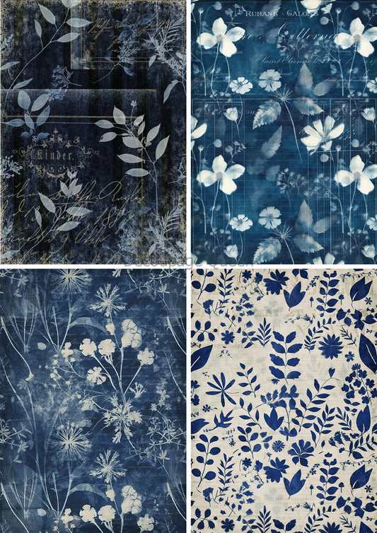 Indigo Botanicals 4 Pack - Decoupage Queen