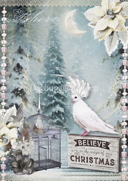 Believe Rice Paper - Decoupage Queen