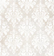 Cream Damask Rice Paper - Decoupage Queen