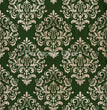Christmas Damask Green Rice Paper - Decoupage Queen