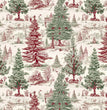 Evergreen Toile Rice Paper - Decoupage Queen