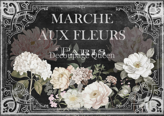 Dainty and the Queen, Marche Aux Fleurs Rice Paper