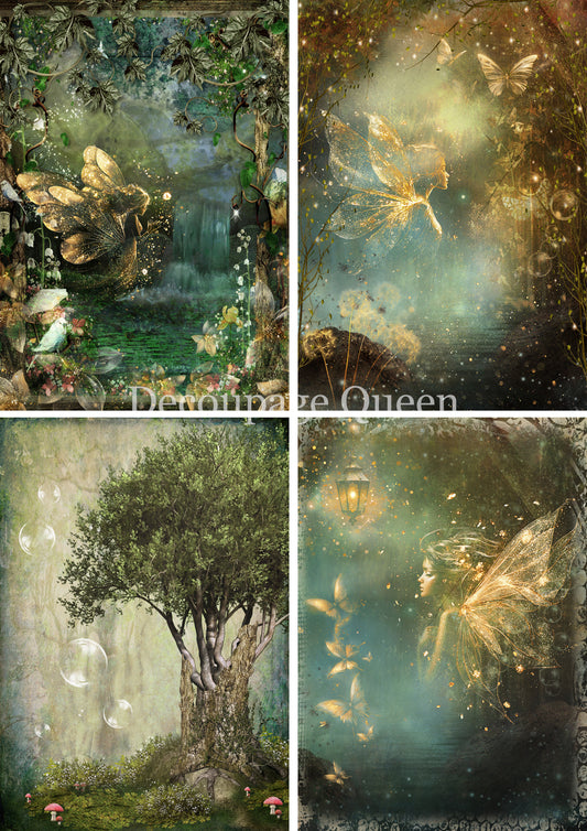 Enchanted 4 Pack Rice Paper - Decoupage Queen