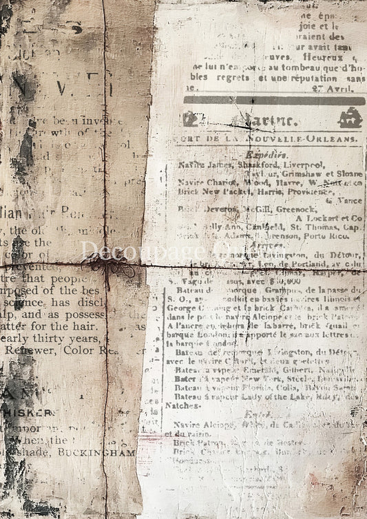 Cottage Scraps Rice Paper - Decoupage Queen