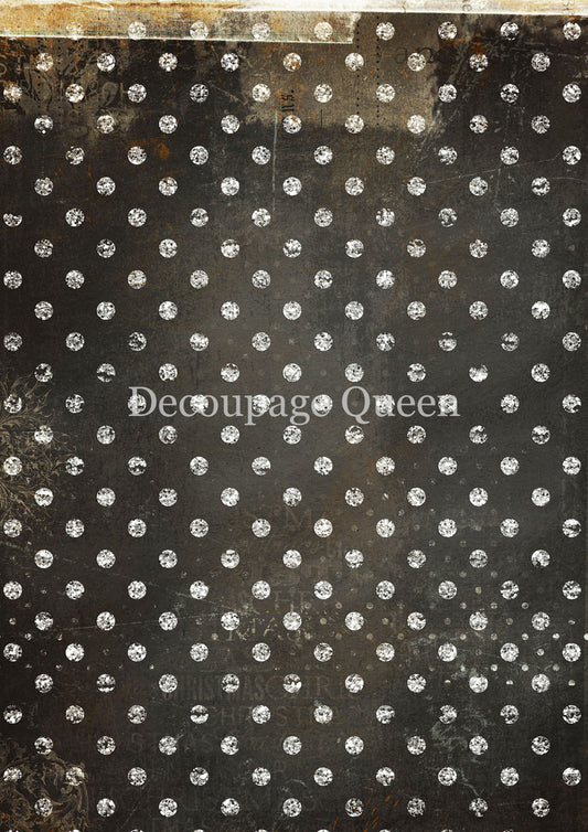Black & White Dots Rice Paper - Decoupage Queen