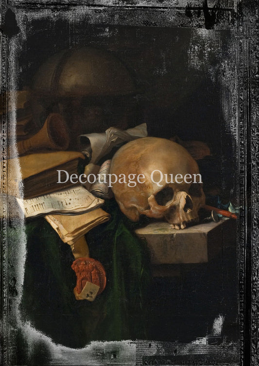 Vanitas 1 Rice Paper - Decoupage Queen