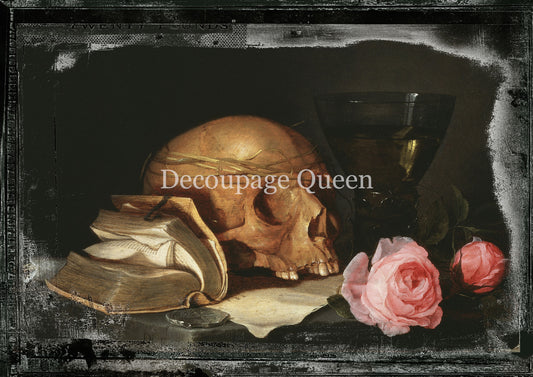 Vanitas 2 Rice Paper - Decoupage Queen