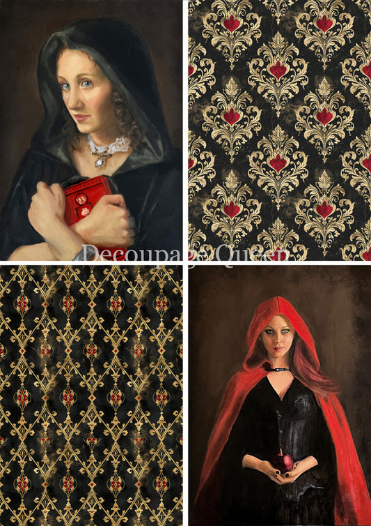 Teresa Rene Art - Dark Secrets Four Pack Rice Paper