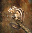 Teresa Rene Art - Resting Chipmunk Rice Paper