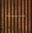 Orange & Brown Stripes Rice Paper - Decoupage Queen