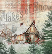 Ellen J. Goods - Flakes of Snow Rice Paper - Decoupage Queen