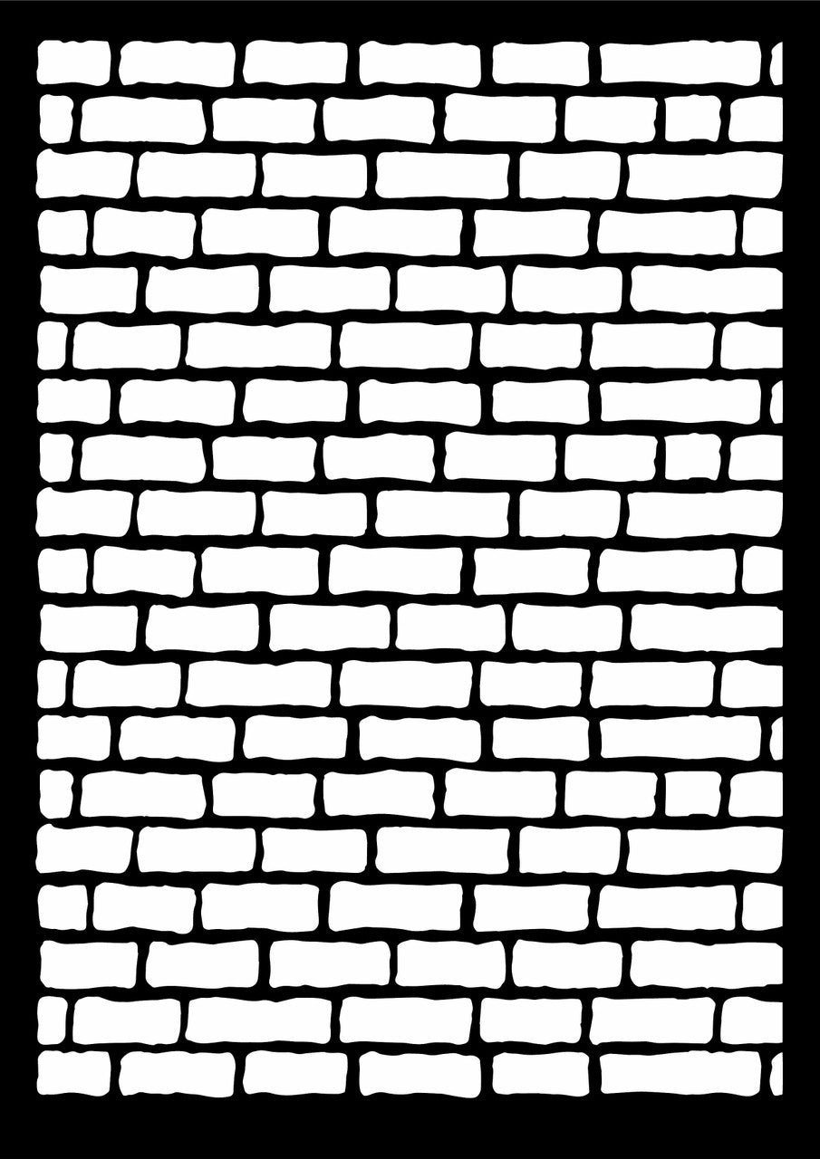 Brick Wall Stencil, A4 - DQ