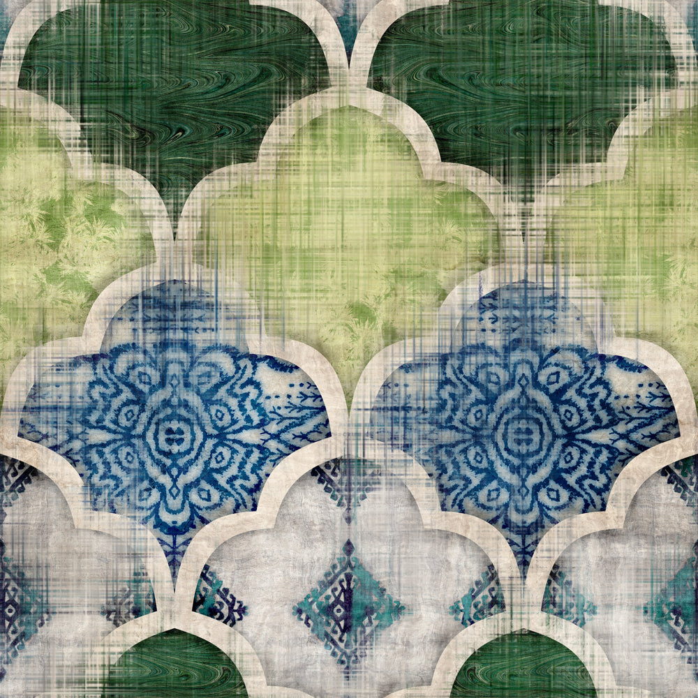 Distressed Tile - Tissue Paper - MINT/GGS