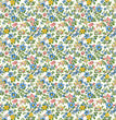 Spring Blue & Yellow Florals Pattern Rice Paper (2025TC361) - Calambour