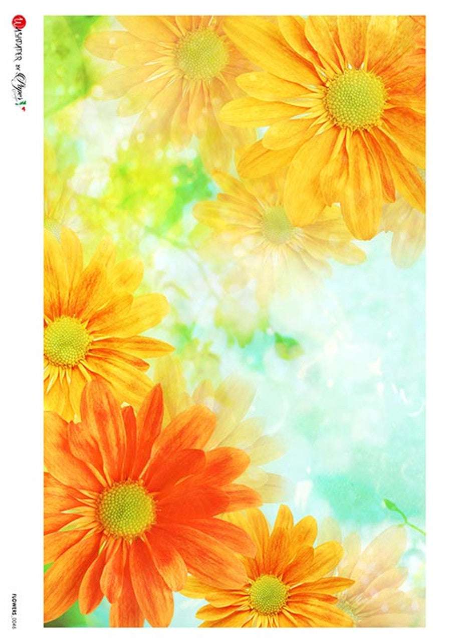 Pot Marigold Rice Paper - Paper Designs