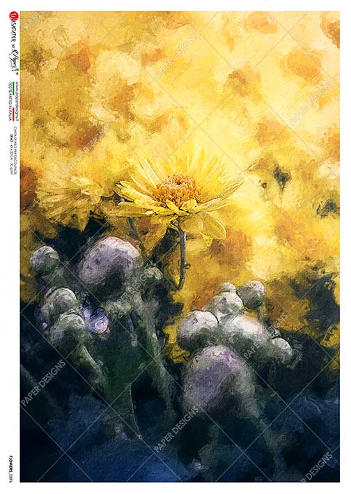Flowers 059 (Daisy Sunshine) Rice Paper- Decoupage Queen