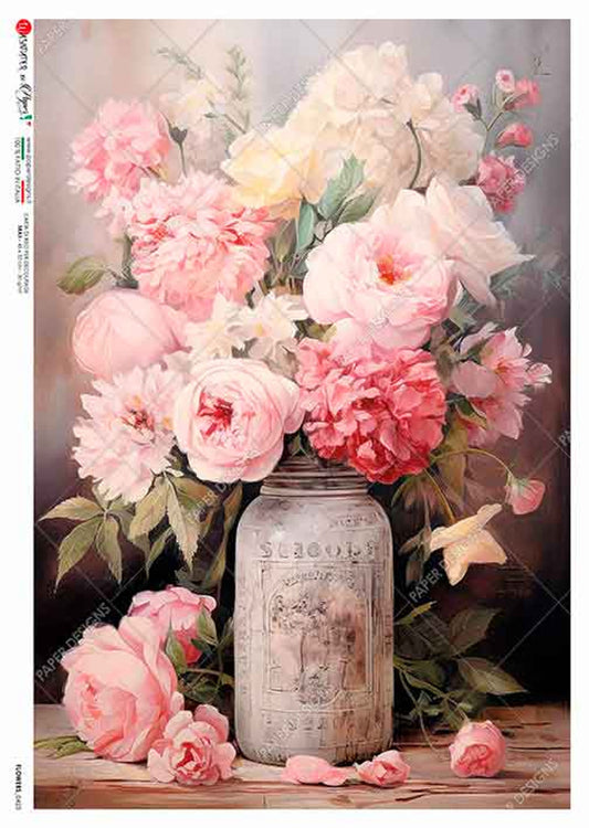 Flowers 0423 Rice Paper - Decoupage Queen