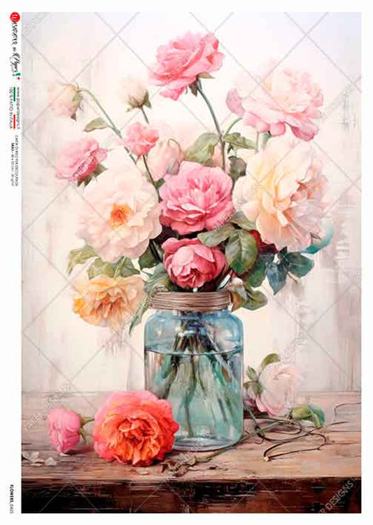 Flowers 0425 Rice Paper - Decoupage Queen