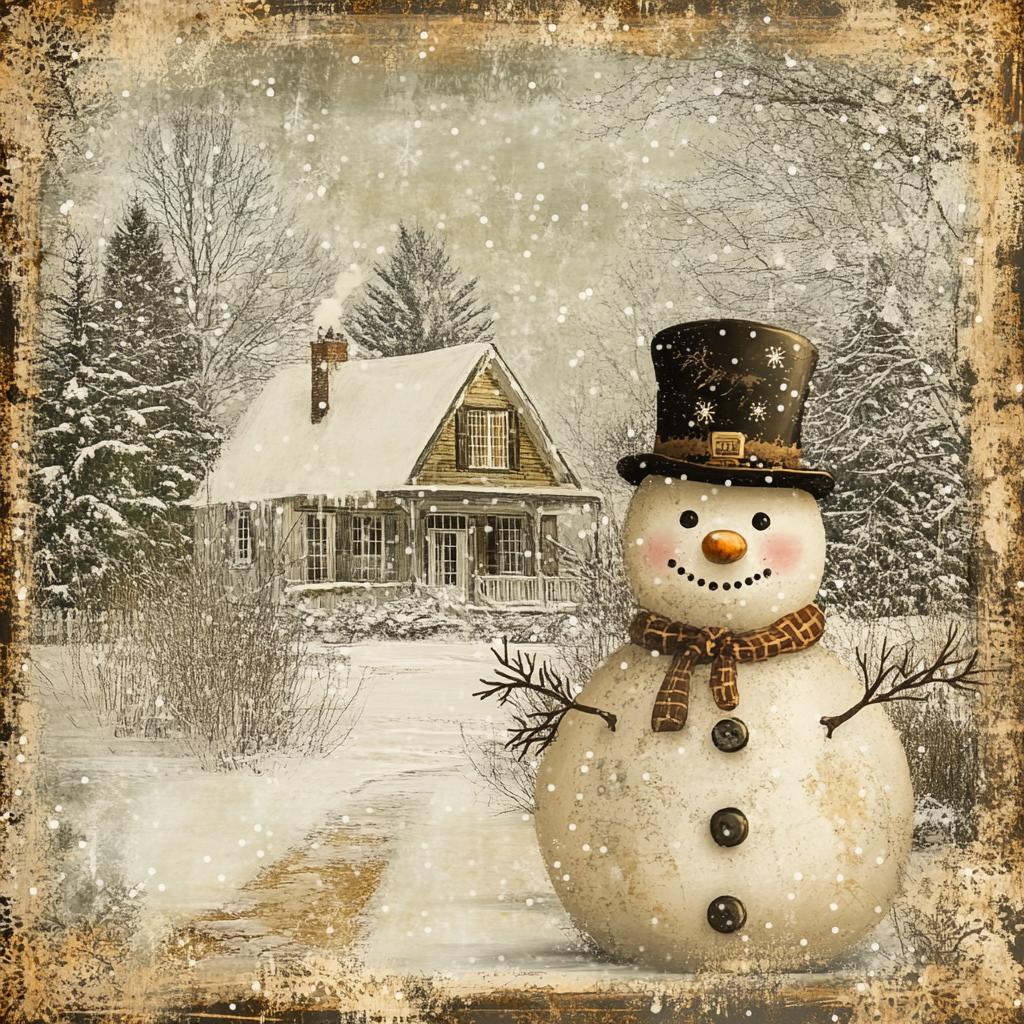 Frosty Farmstead 2 Tissue Paper - Flippin Furniture