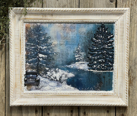 Funky Winter Vibes Decoupage Tissue Paper - Daydream Apothecary (Created by Flippin Furniture)