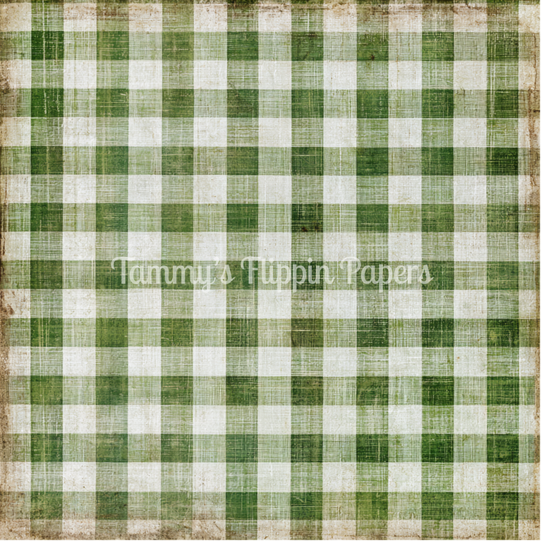 Green & Cream Check Tissue Paper - Flippin Furniture