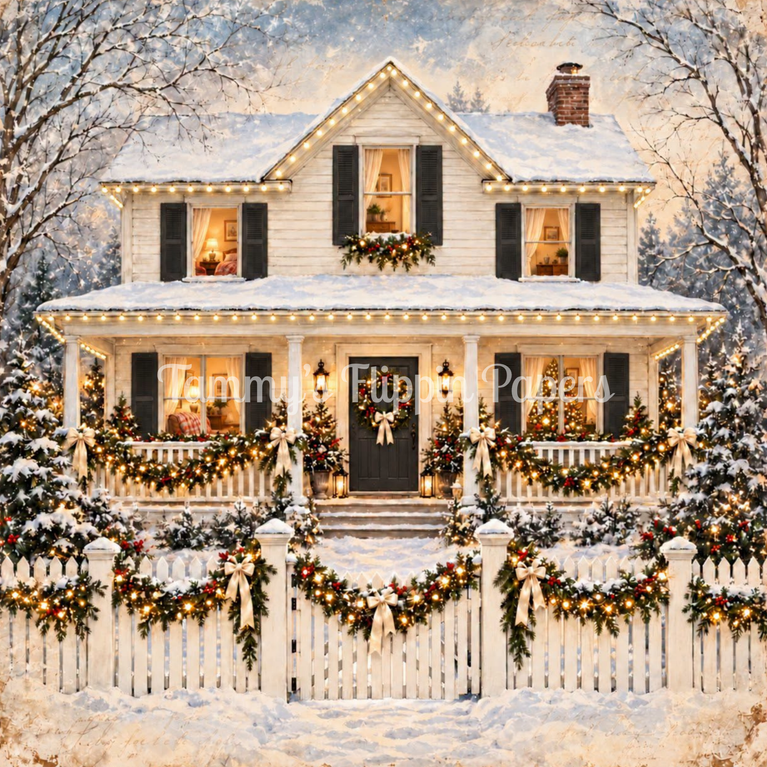 Home for Christmas Decoupage Paper - Flippin Furniture