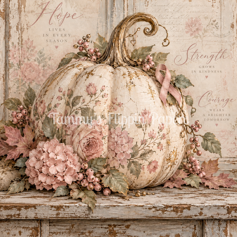 Hope, Strength, Courage Decoupage Paper - Flippin Furniture