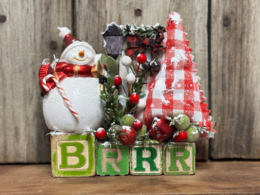 Brrr Christmas Block Scene - Flippin Furniture