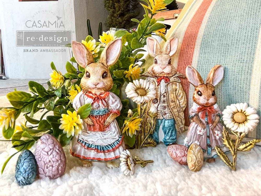 Springtime Bunny Decor Mould - ReDesign with Prima