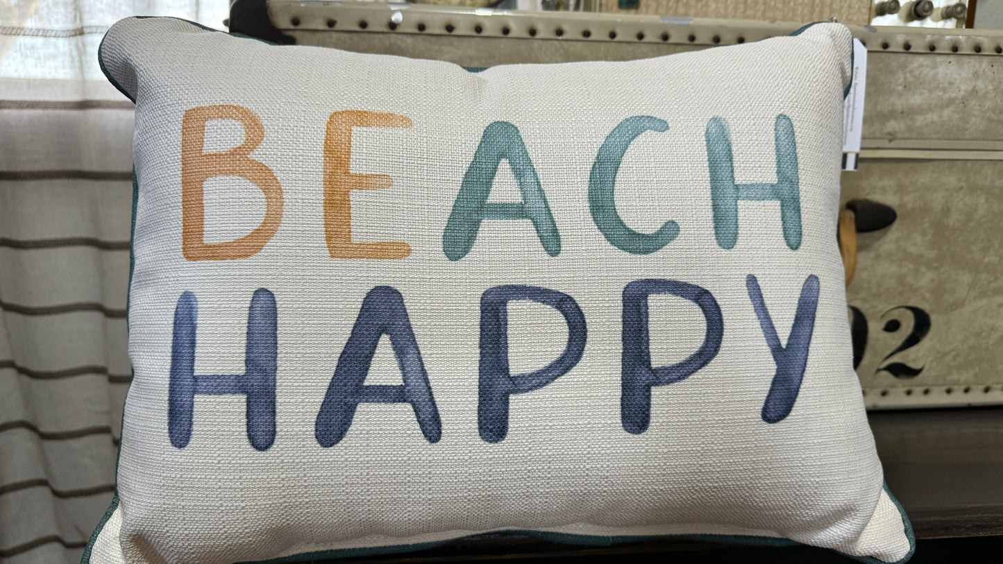 Beach Happy Pillow