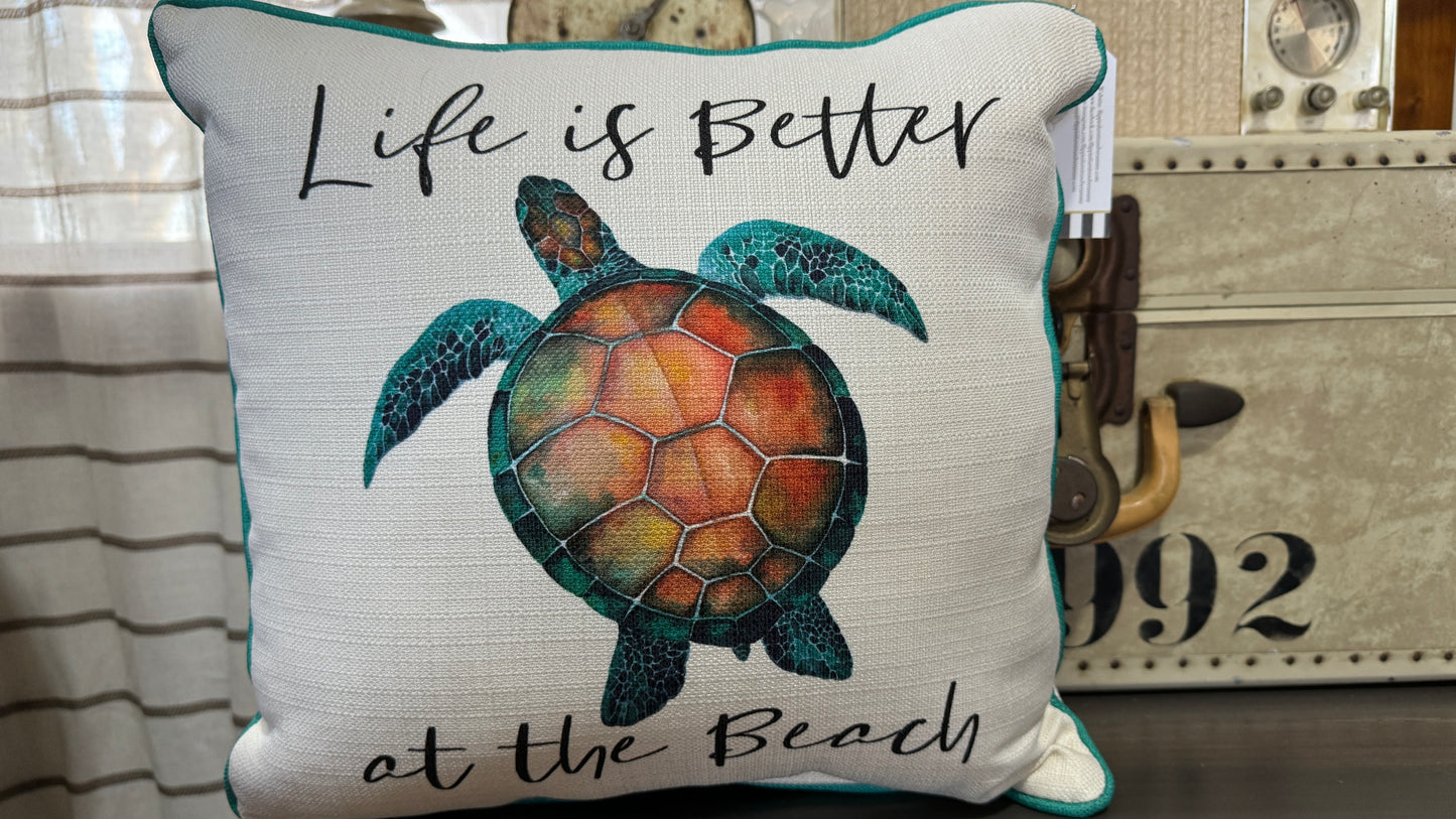 Life Is Better At The Beach Pillow