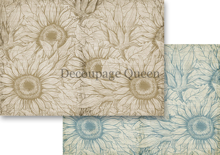 Sunflower Ephemera Journal Pack -  Decoupage Queen