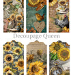 Sunflower Ephemera Journal Pack -  Decoupage Queen